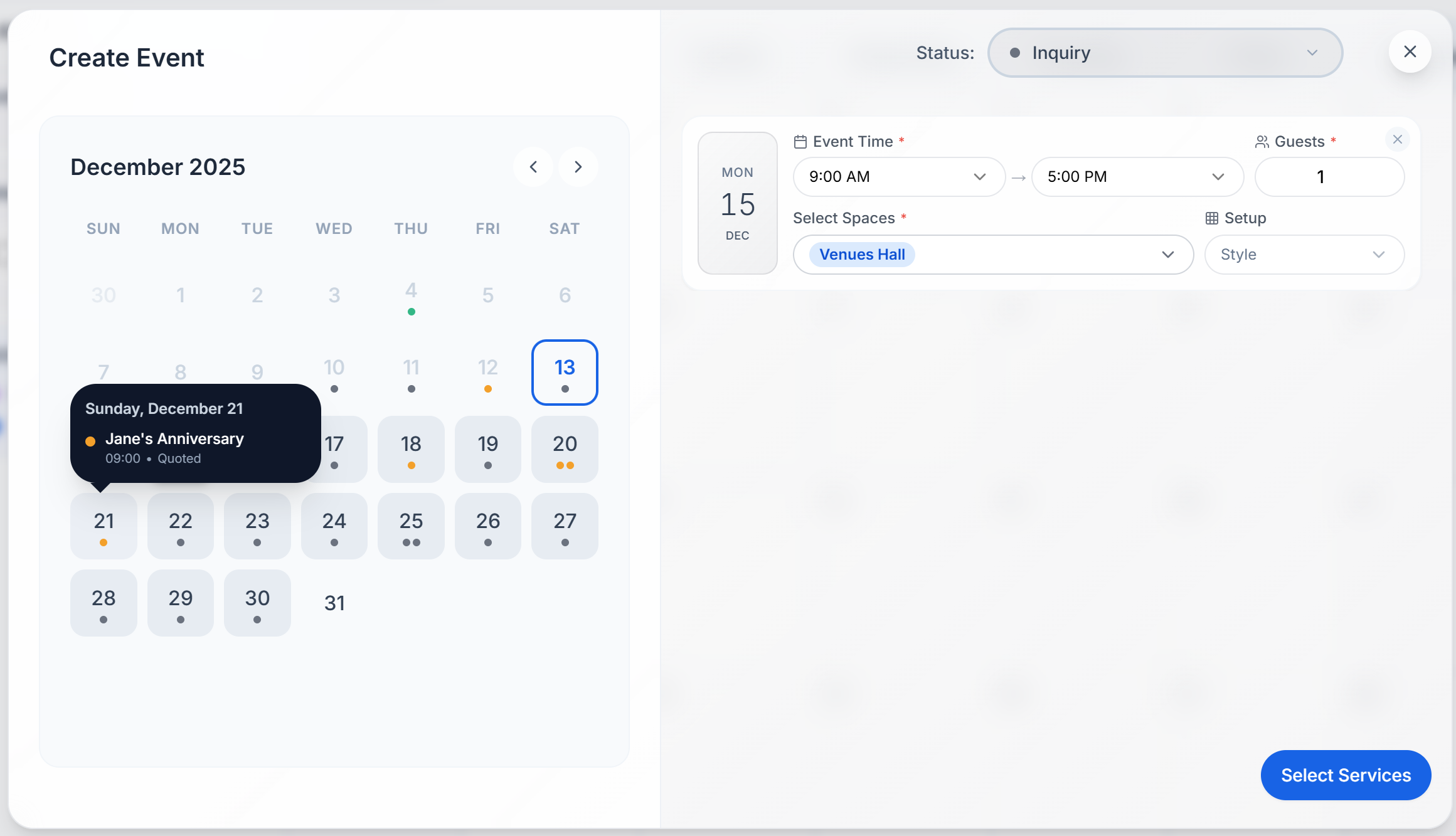Live Availability Calendar