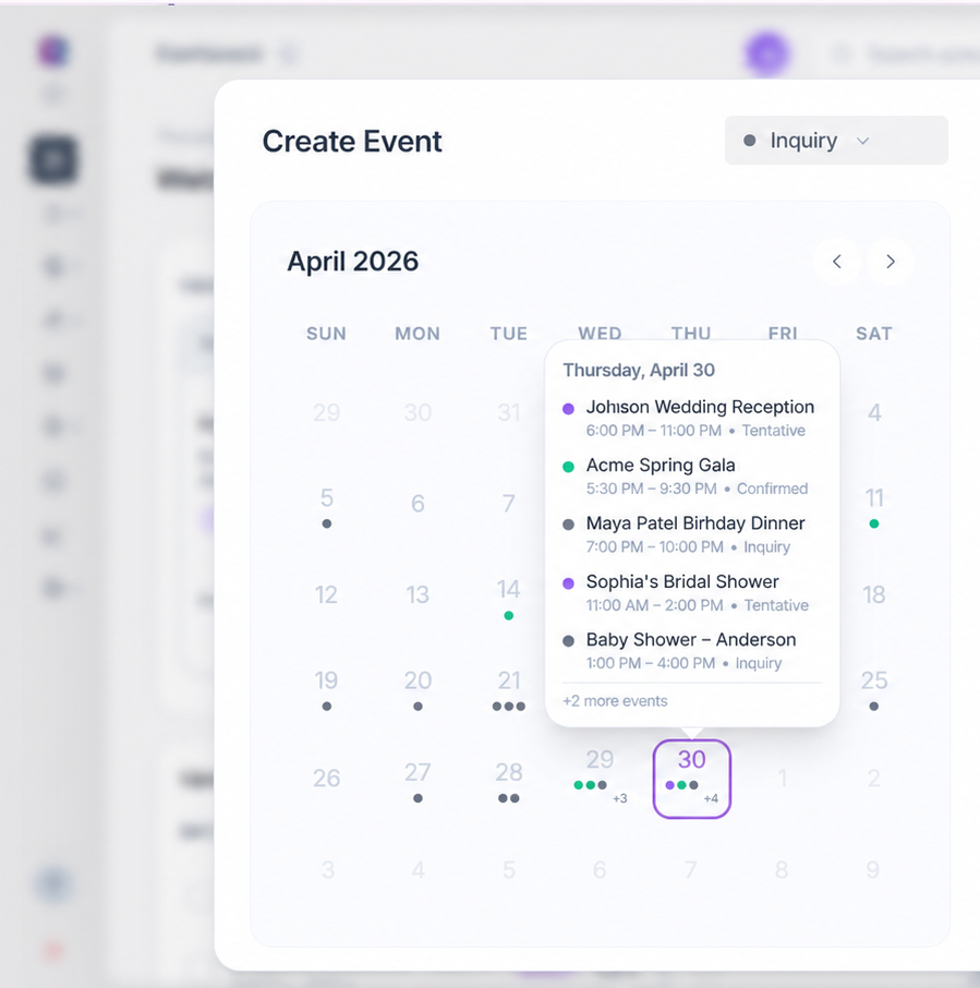 Intelligent booking preview